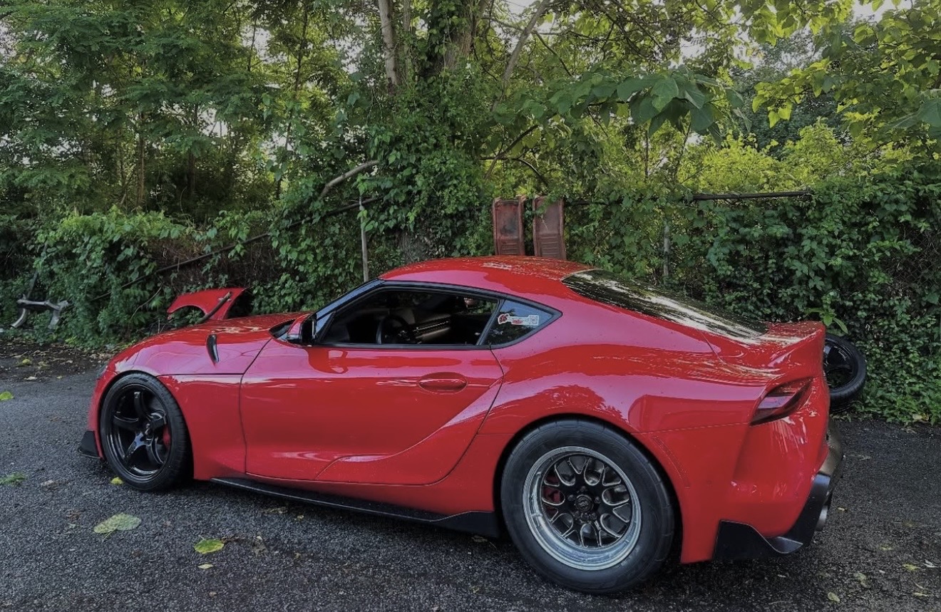 Tuned performance car in SoloTurbo Built garage
