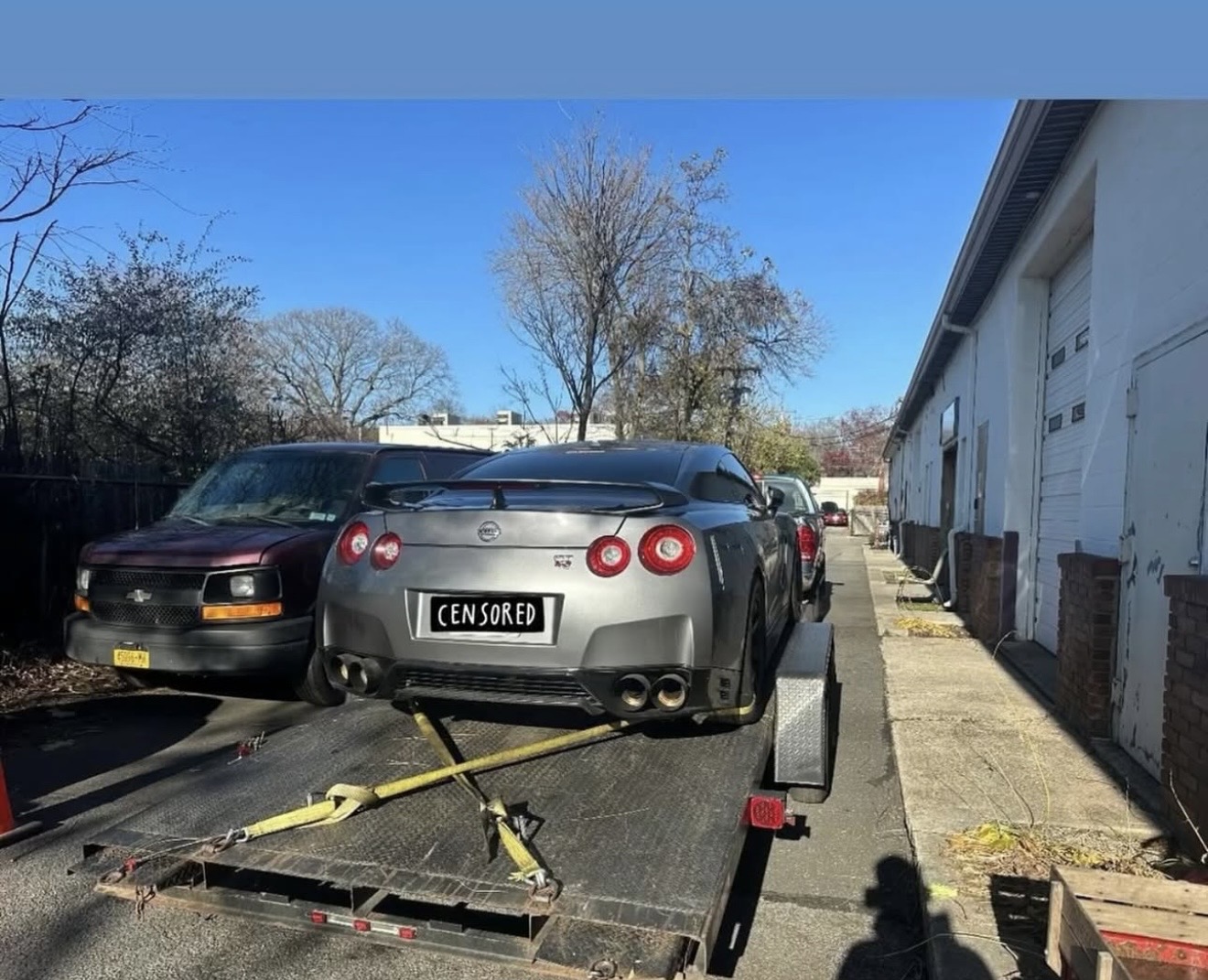 GTR on the tow rig